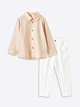 Basic Erkek ?ocuk G?mlek ve Pantolon 2li