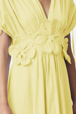 Trendyolmilla Ac?k Mavi 3 Boyutlu Cicek Detayl? Poplin S?k Abiye Gece Mezuniyet Elbisesi TPRSS24EL00282  фото 18