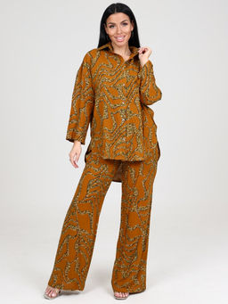 077 ЖЕНСКИЙ КОСТЮМ (брюки) (Горчичный) - А-дина фото 2