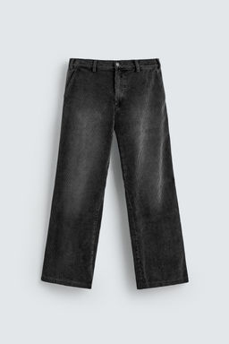RELAXED FIT CORDUROY TROUSERS - Zara фото 7