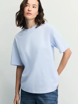 Базовая футболка оверсайз из хлопка / Zarina