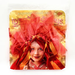 Карнавальный ободок «Лучистое солнце», красно-оранжевый