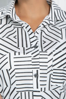 Туника Привкус тайны (белый) Б11401 - Lt collection фото 3