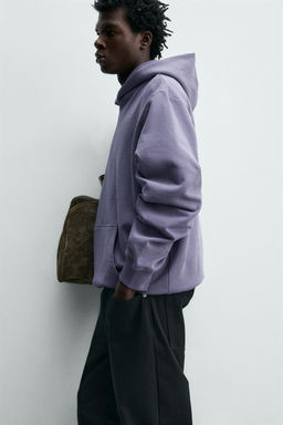 SUDADERA CAPUCHA B?SICA / verde lavado - Zara фото 6