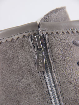 Ботинки 319.taskanagr.Серый замок замша+игуана/байка