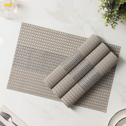 Набор салфеток сервировочных Доляна Сияние, 4 шт, 4530 см, цвет бежевый  фото 4