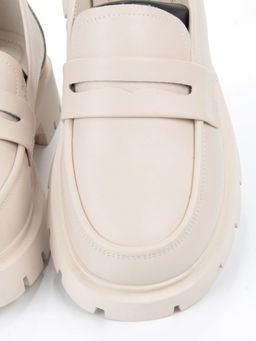 03-5920-2 BEIGE Лоферы женские (натуральная кожа) - Фабричный китай фото 10