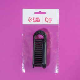 Расчёска массажная, складная, с зеркалом, 3×10 см, цвет чёрный