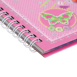 Записная книжка в подарочной коробке, на замочке, А6, 50 листов, линия, Бабочка, МИКС - Calligrata фото 4