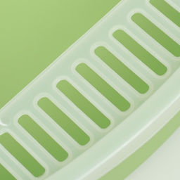 Туалет с бортом, 50×35×18 см, пластик, зелёный