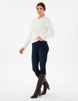 Ekru Slim Fit Triko H_rka - Pierre cardin фото 4