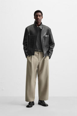 BALLOON FIT PLEATED TROUSERS