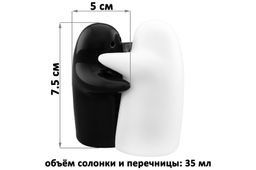 Набор д/специй 2 пр. 7,5*5*8 см Черно-белые - Elan gallery фото 7