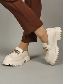 Лоферы женские/ Броги A-45MB Off white - Piniolo фото 4