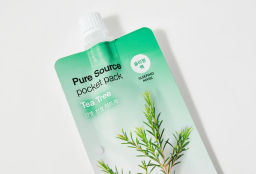Pure Source Pocket Pack - Tea Tree - Ночная несмываемая маска д/лица с маслом чайного дерева, 10 ml