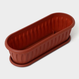 Цена за 2 шт. Горшок для кактуса с поддоном «Фелиция», 1.5 л, терракотовый