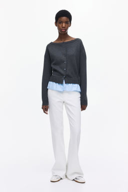 C?rdigan off-the-shoulder efecto layering - H&m фото 4