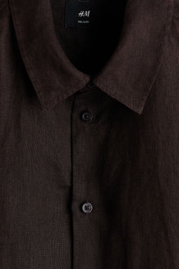 Camisa de lino Relaxed Fit - H&m фото 9