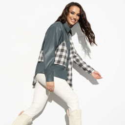 Рубашка Модная импровизация (грэй) - Charutti фото 6