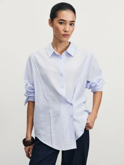 Рубашка асимметричного кроя из вискозы / Zarina