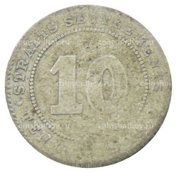 10 центов 1910 года Стрейтс Сетлментс