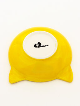 Миска керамическая Кошачья мордочка 200 мл - 1646.5 см, желтая/белая - Пижон фото 6