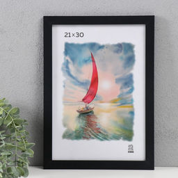 Фоторамка для фото 21×30 см Columbia, МДФ, чёрный