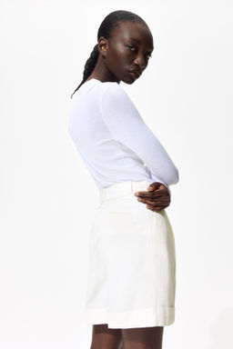 Pantal?n corto de vestir en mezcla de lino - H&m фото 8