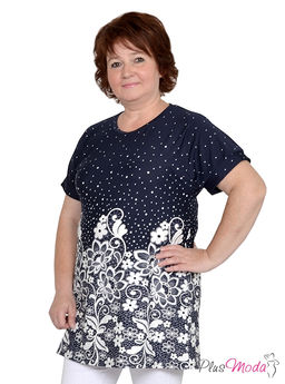 Туника Модель №649 размеры 44-82 - Plusmoda фото 2