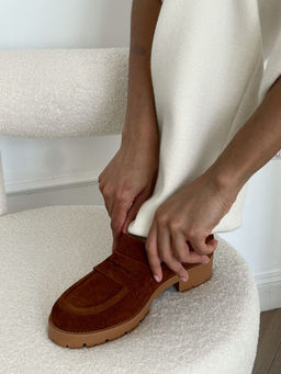 57102104053, Лоферы женские, ARGO Натуральная замша фото 3