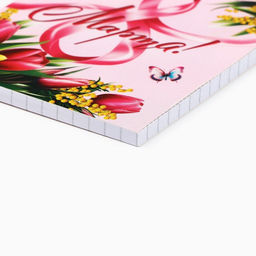 Цена за 4 шт. Блокноты в мягкой обложке А7, 32 л. на гребне С 8 Марта