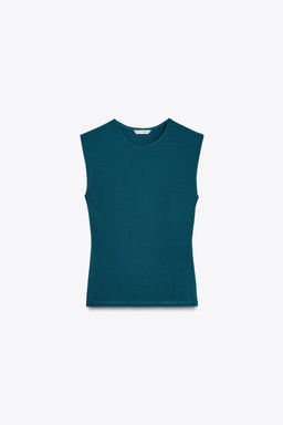 SLEEVELESS KNIT TOP - Zara фото 22
