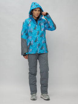 Горнолыжный костюм женский синего цвета 02216S - Chunmai фото 7