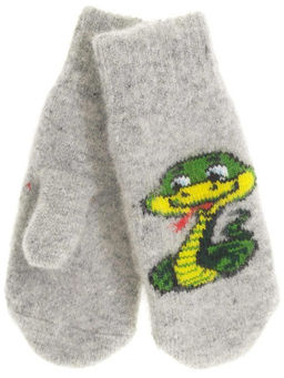 Варежки детские круговые Змейка 0711-1