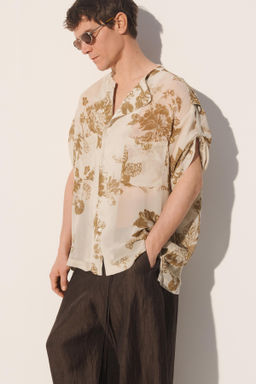 CAMISA FLUIDA ESTAMPADO FLORAL / Estampado - Zara фото 2