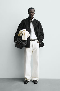 LEATHER RELAXED FIT PARKA - Zara фото 9