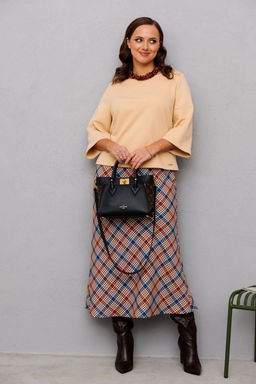 Костюм Anastasia 1174 слоновая кость/клетка фото 5