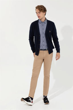 Мужской темно-синий базовый трикотажный кардиган Неожиданная скидка в корзине - U.s. polo assn фото 4