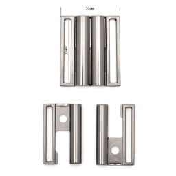 Пряжка металл под резинку 30мм арт.TBY.1126 29х34мм цв. т.никель уп. 10шт