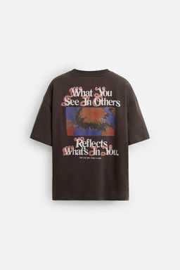 CONTRAST PRINT T-SHIRT - Zara фото 8