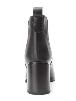 01-PCT169-1 BLACK Ботинки Челси демисезонные женские (натуральная кожа, байка) - Фабричный китай фото 7