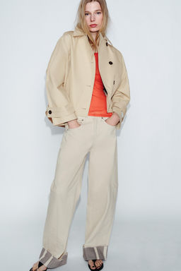 SHORT WATER-REPELLENT TRENCH COAT ZW COLLECTION - Zara фото 5