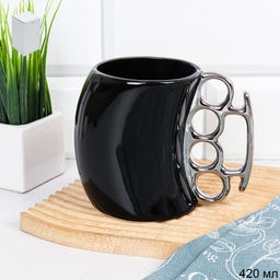 Кружка 450 мл Кастет / HY-408/уп 48/ 23 февраля