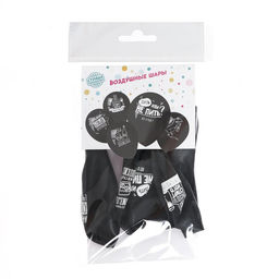 Цена за 2 шт. Воздушные шары латексные 12" «Раздув», 5 шт., 18+