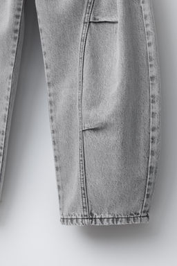 BARREL DENIM TROUSERS - Zara фото 4