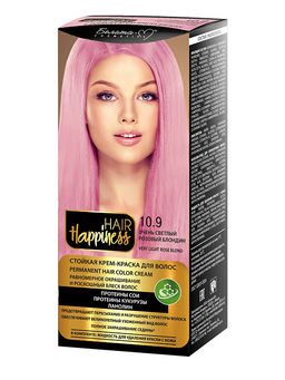 Белита-М Hair Happiness Крем-краска д/волос аммиачная №10.9 светлый розовый блондин