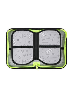 Пенал школьный, 3 секции, 14×21×4 см «Тачка желтая»