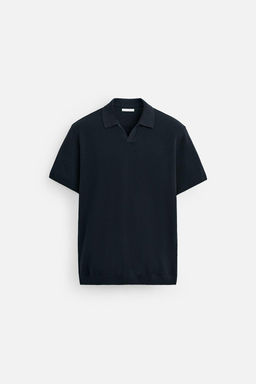 TEXTURED KNIT POLO SHIRT - Zara фото 34