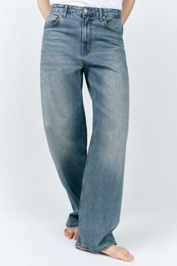 ZW COLLECTION BAGGY MID-WAIST JEANS - Zara фото 8