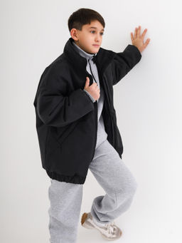 Куртка-бомбер VELUR, черная - Inzibe фото 10